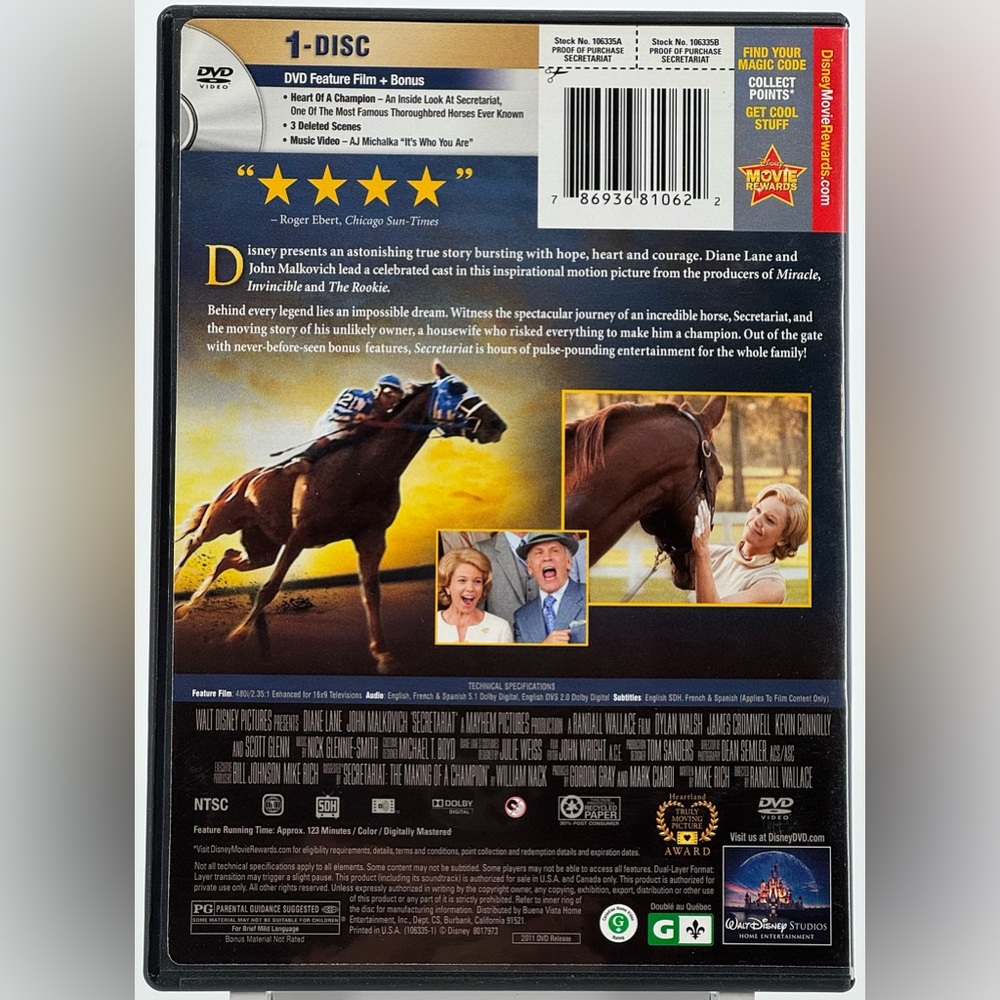 Secretariat on DVD. - Picture 3 of 4